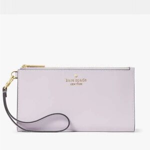 New Kate Spade Madison Double Zip Wristlet. Light Pink. Saffiano Leather